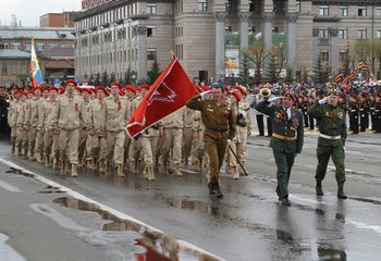 Тренировки парадного подразделения юнармейцев
