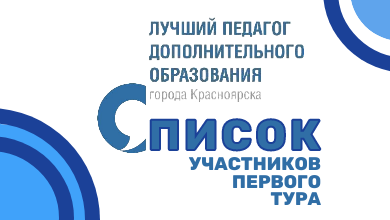 Участники первого тура городского конкурса «Лучший педагог дополнительного образования»