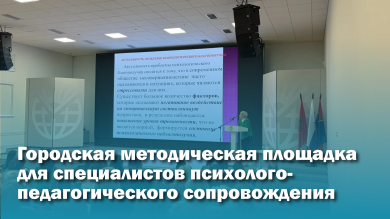 В Красноярске прошла городская методическая площадка для специалистов психолого-педагогического сопровождения